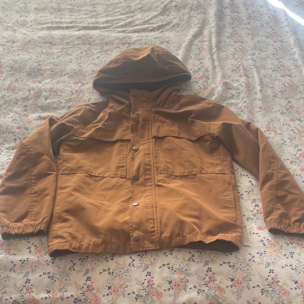 Old Navy Kids Brown Hooded Raincoat